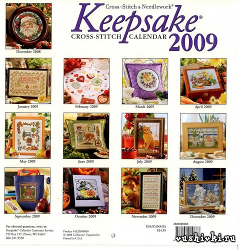 Журнал по вышивке - Keepsake Calendar