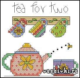 Чай для двоих (Dimensions 73043 - Tea for Two)