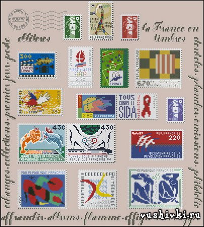 Марки (Pique & Pique 9704 Les Timbres )