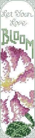 Вышивка закладок - Пусть Ваша любовь цветет