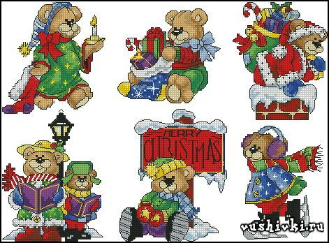 Christmas bears (Dimensions)