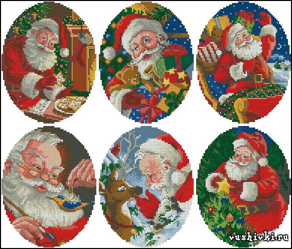 Spirit of Santa Ornaments (Dimensions)